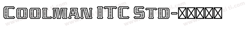 Coolman ITC Std字体转换